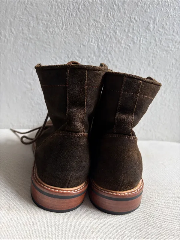 Nisolo Brown Suede Lace-Up Ankle Boots - Image 2