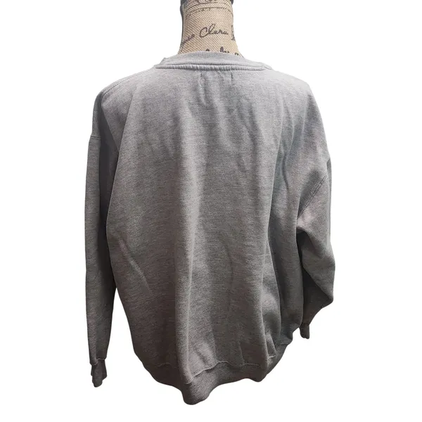 1897 Rustic Lake Lodge Sweatshirt‎ Gray Crewneck Outdoor Graphic Print XXL - Image 2