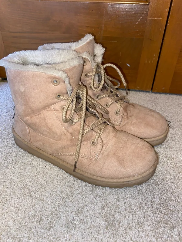 Women’s Sand Faux Fur Booties - Image 2