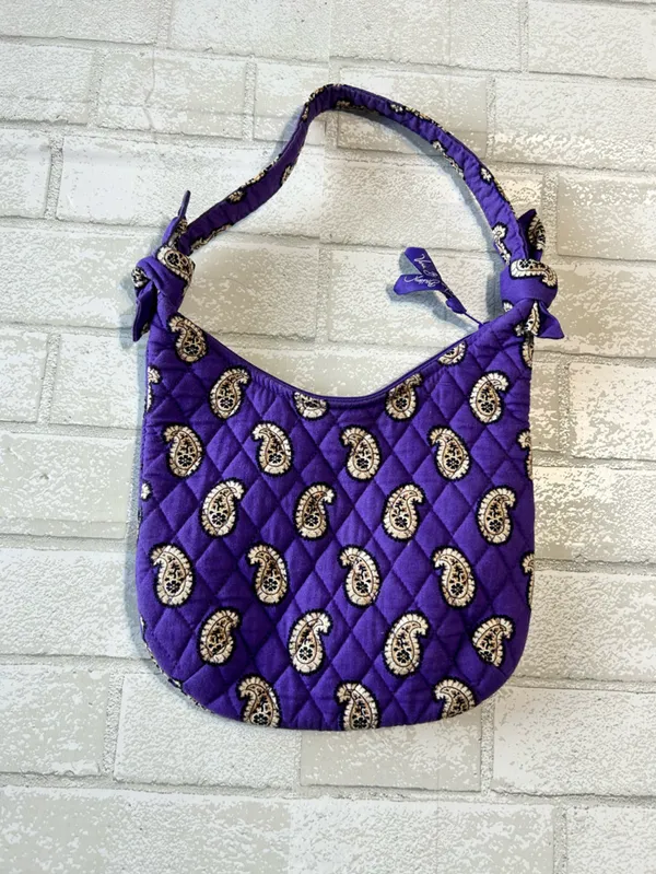 Vera Bradley Calypso Quilted Purple Floral-Paisley Shoulder Bag - Retired Print - Image 2