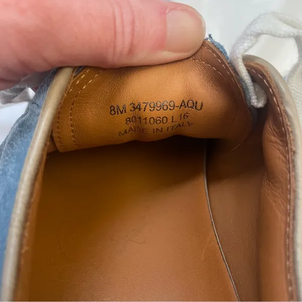 Frye Alexis Low Lace Aqua Suede Sneakers size 8 - Image 10