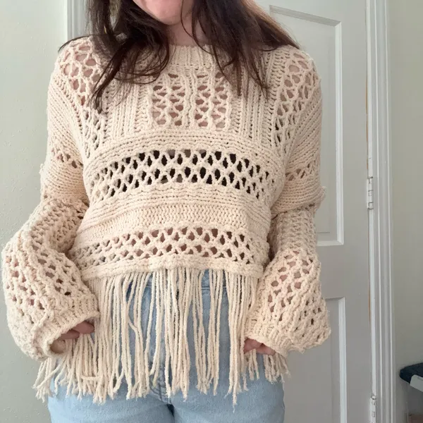 Free People Fringe Sweater Knit - Image 2