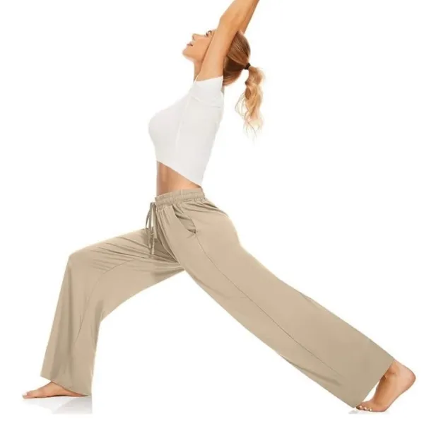 TARSE High Waist Wide Leg Yoga Pants - Image 8