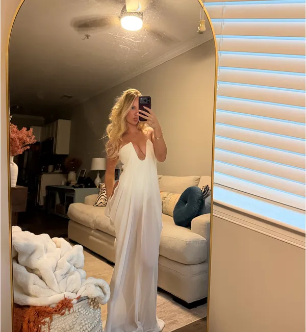 White Fox Maxi Boutique Dress - Image 4