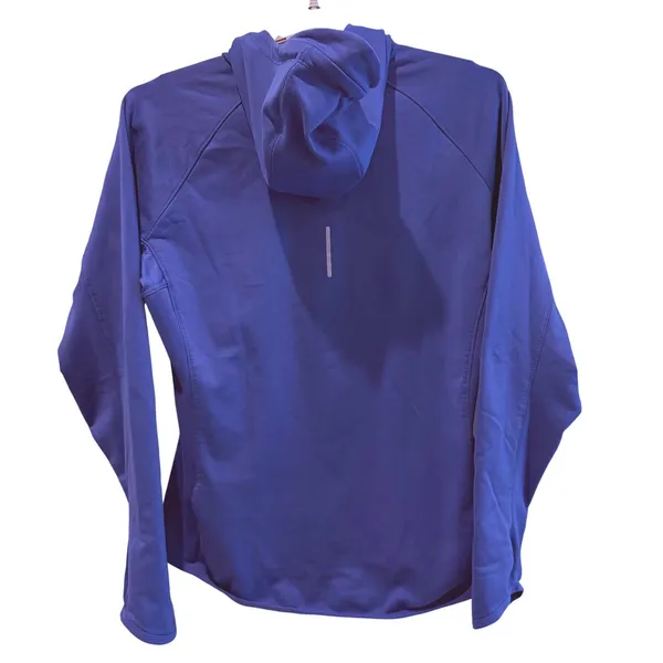 Nike Womens Blue Dri-FIT Fleece Lined‎ Quarter Zip Hoodie Size Large Running Top - Image 6