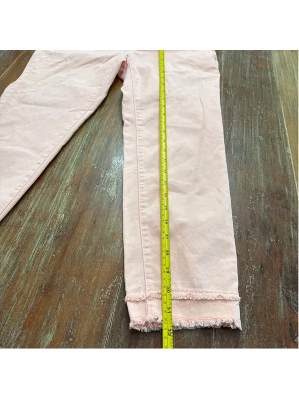 LOFT Peach Girlfriend Chino Petite Ankle Pants 4P Frayed Hem NWT - Image 7