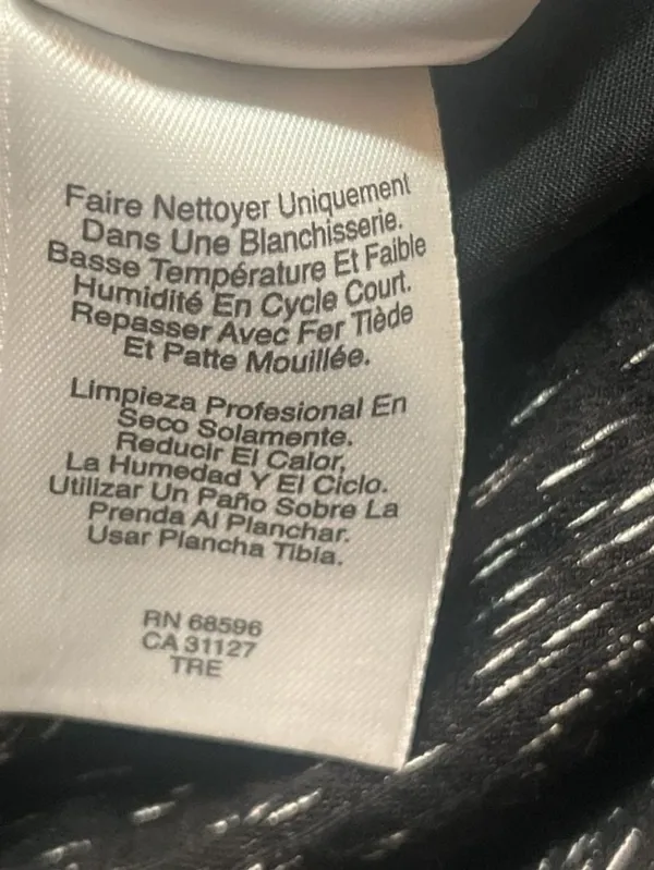 DKNY Tweed Sheath Dress Size 12 Black White Short Sleeve Made in Italy - Image 9