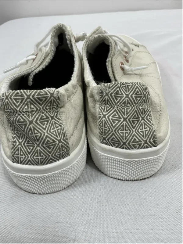 Womans Natural Reflections Memory Foam Lace Up Casual Sneakers 8M Tan - Image 3