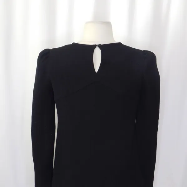 BA&SH Black Corus Top Blouse Cutout Details Solid Cut-Outs Bash Size 0 US Size 4 - Image 9