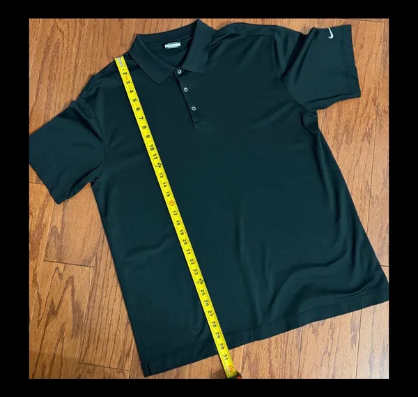 Nike Black Dri-Fit golf shirt - size XXL. Gently Warn & excellent condition. Measurements approximately 22” from armpit to armpit x 30” long. Non smoking home. priced to sell at as is condition. Don’t like my price, make reasonable offer! And thank you for checking my closet. - Image 8