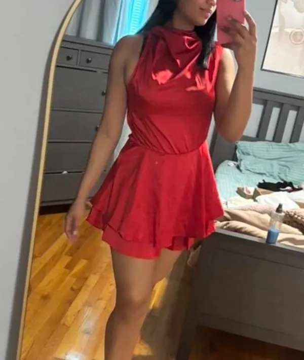 Shein Red Mini Dress - Image 4
