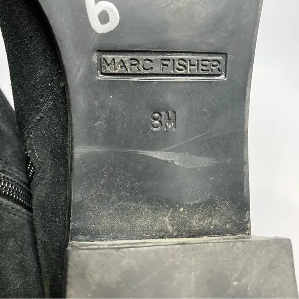 Marc Fisher black suede pointed‎ toe ankle boots size 8 - Image 7