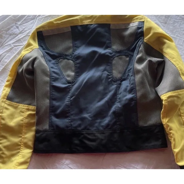 BMW Air Flow 2 Women's Size 8R Motorcycle Jacket Padding Armor Yellow RARE - Image 14
