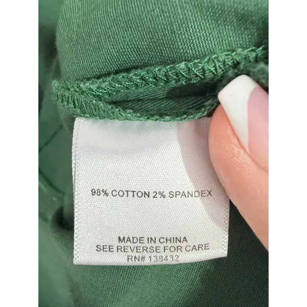 ModCloth Jumper Dress Women Size M Green Sleeveless‎ V-Neck Shift Mini Pockets - Image 6
