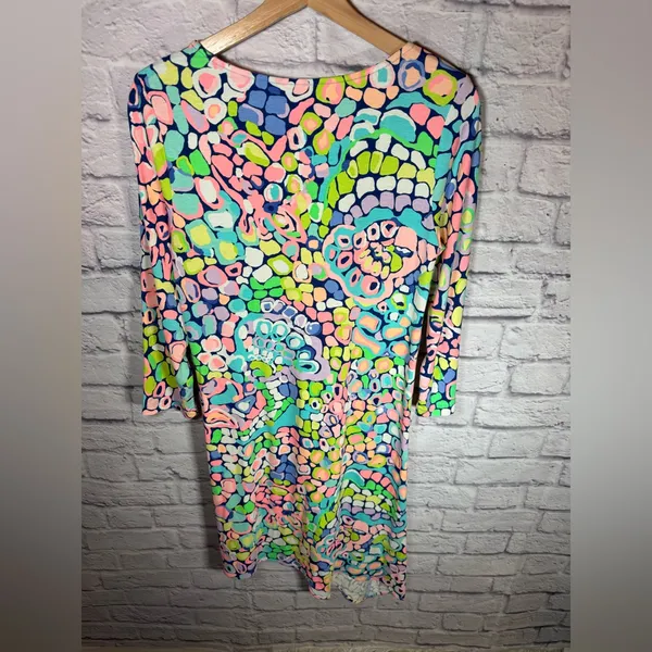 Lilly Pulitzer Ariana Asymmetric Swing Dress in Gypsy‎ Jungle size medium - Image 4