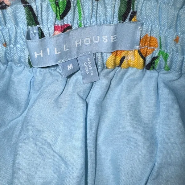 HILL HOUSE 'The Paz Skirt' Space Floral Ruffle Mini Skirt Size M New w/o Tag - Image 9