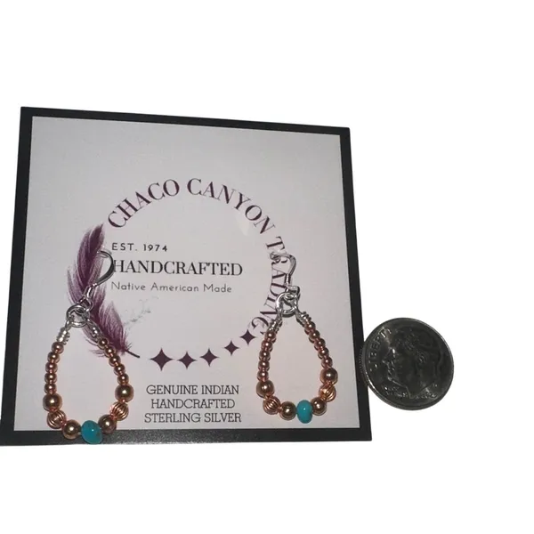 Chaco Canyon Trading Copper with Turquoise Blue - Image 3