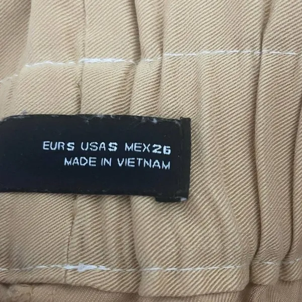 Zara‎ Women Coastal Grandma Paperbag Pants S Butter Yellow Minimalist High Rise - Image 7
