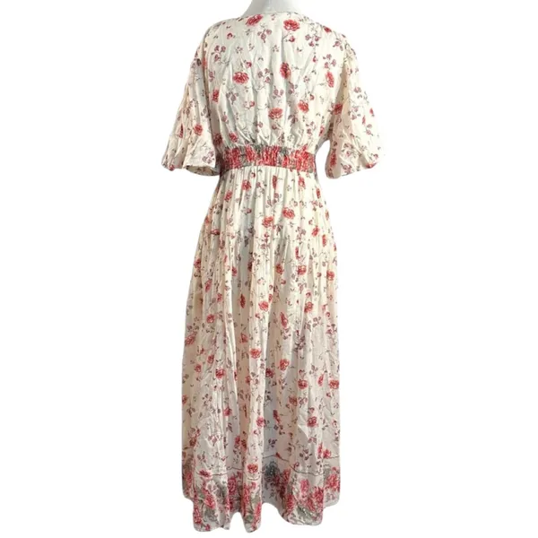 Free People Dainty Ethereal Cottage Floral Lysette Maxi Dress Large Bohemian - Image 8
