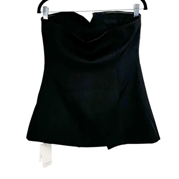 NWT Commense Button Down Tube Top Sz Medium Black - Image 3