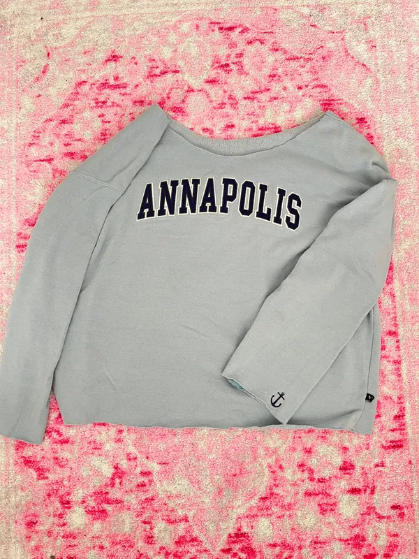 slouchy oversized crewneck Blue Size XL - Image 3