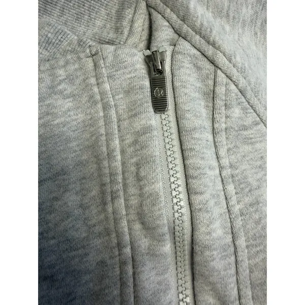 Lululemon Back To‎ It Wrap Fleece Jacket Sweater Athleisure Neutral Gray Comfy - Image 7