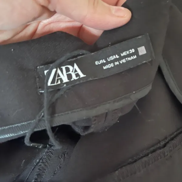 ZARA high waisted pleated pants size large used - Image 6