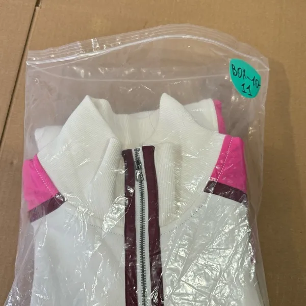 NWT Anthropologie Daily Practice Sporty Colorblock Twofer‎ Mini Dress White Pink - Image 14