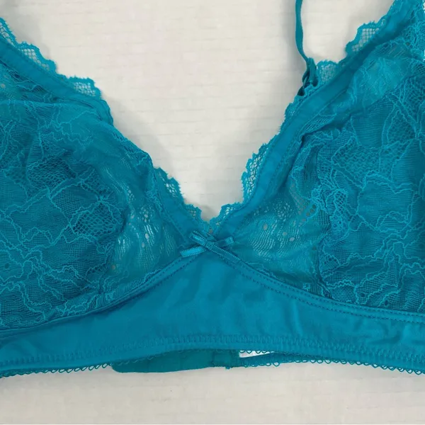 b.tempt'd by Wacoal b.gorgeous Bralette Bra 910236 Tile Blue Size 36 - Image 3