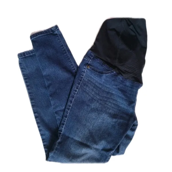 Isabel Maternity Stretchy Skinny Blue Jeans 6/28R - Image 2
