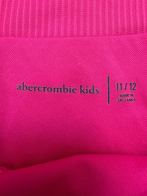 Abercrombie & Fitch Swim | Abercrombie Kids Girls Pink Ribbed Bikini Set 2 Piece Cross Neck Cutout - Image 3