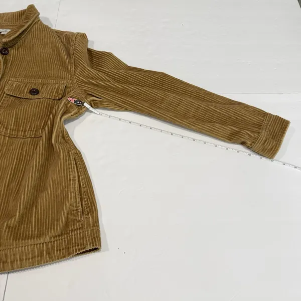 LL Bean Wide Wale Corduroy Button Up Cotton Shirt Jacket Size‎ MEDIUM Pockets - Image 10