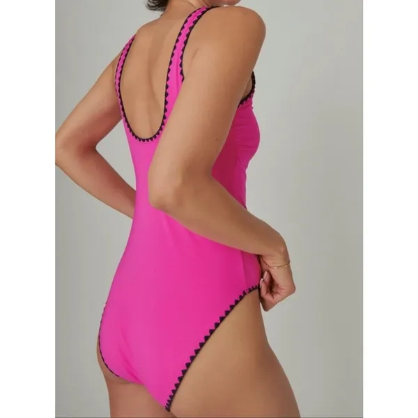 Lucky Brand Spring Romantic Shell Stitch One-Piece EB1823 Womens Size S NWT - Image 3