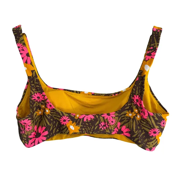 Aerie‎ Women XL Retro Floral Scoop Bikini Top Pink Orange Brown 2309-215 NWT - Image 11