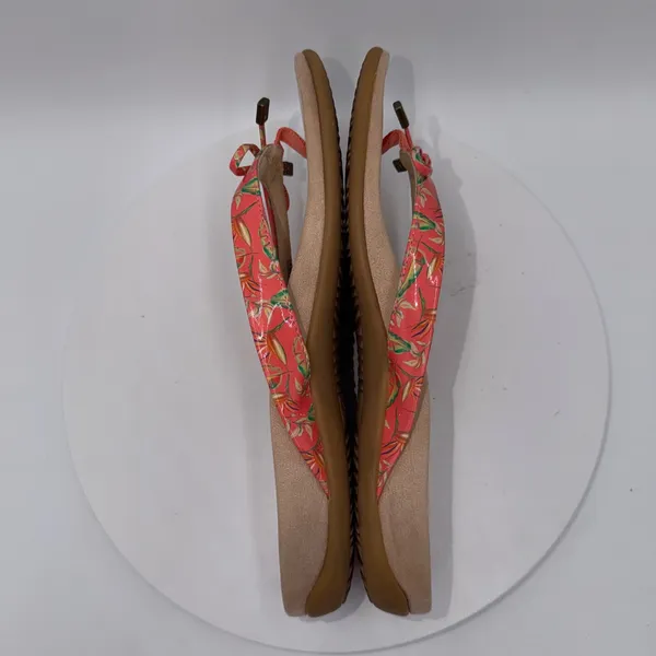 Vionic Bella II Coral Pink Floral Bow Orthotic Sandals Womens 11 Wide - Image 4