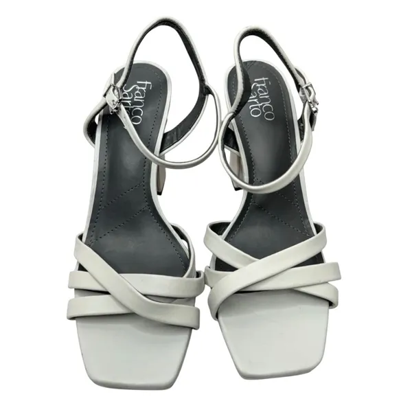 Franco Sarto Damalis Leather‎ Square Toe Platform Block Heel Sandals Size 8M - Image 3