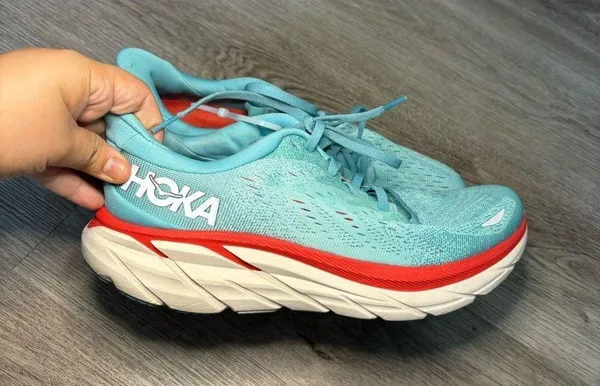 Hoka One One Clifton 8 Women's Aquarella, Eggshell Blue - Image 10