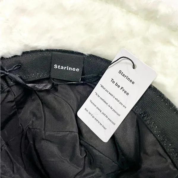 NWT Starinee White Faux Fur Bucket Hat - Image 3