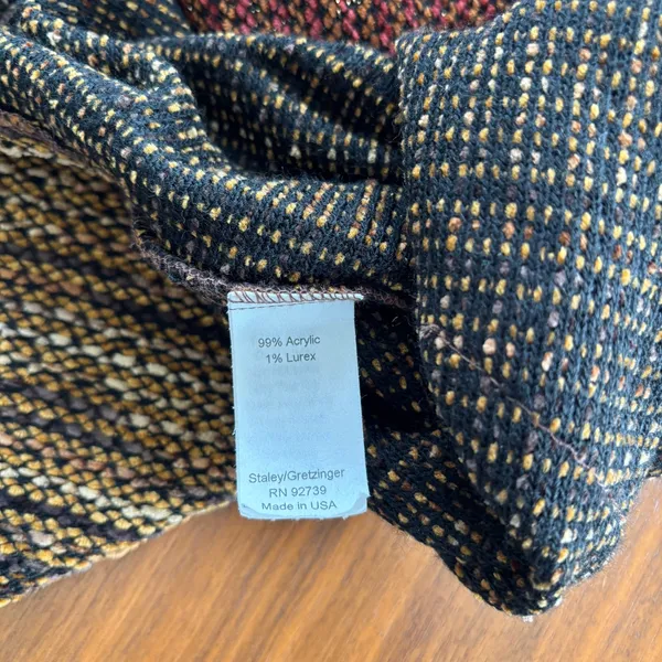 90s VTG JGs Mad Lab Staley Gretzinger Cardigan Sweater Lagenlook Wearable Art - Image 8