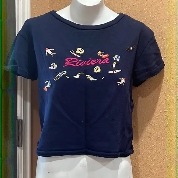 Anthropologie Maeve Riviera blue sweatshirt top - Image 3