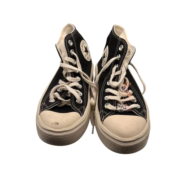 Converse Chuck Taylor All Star Classic High Top Black White Sneakers SZ 6.5 Y2K - Image 2