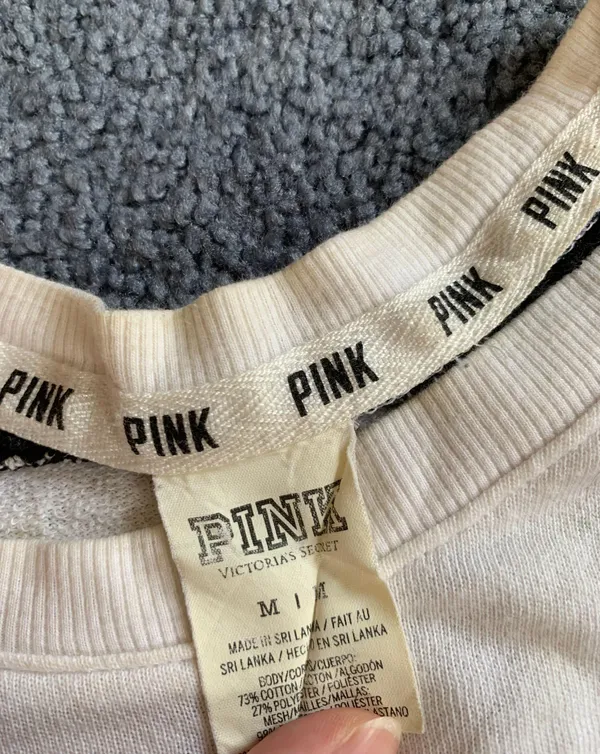 Victoria's Secret PINK Mesh Crewneck Sweater - Image 6