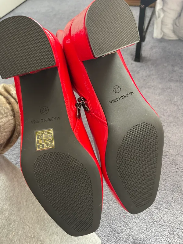 SheIn red boots - Image 3
