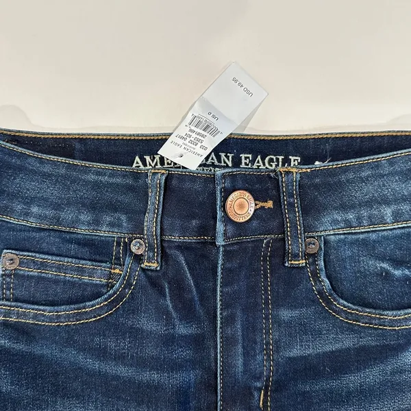 American Eagle - Next Level Stretch Denim Skirt - Size 0 - NEW‎ With Tags. - Image 2