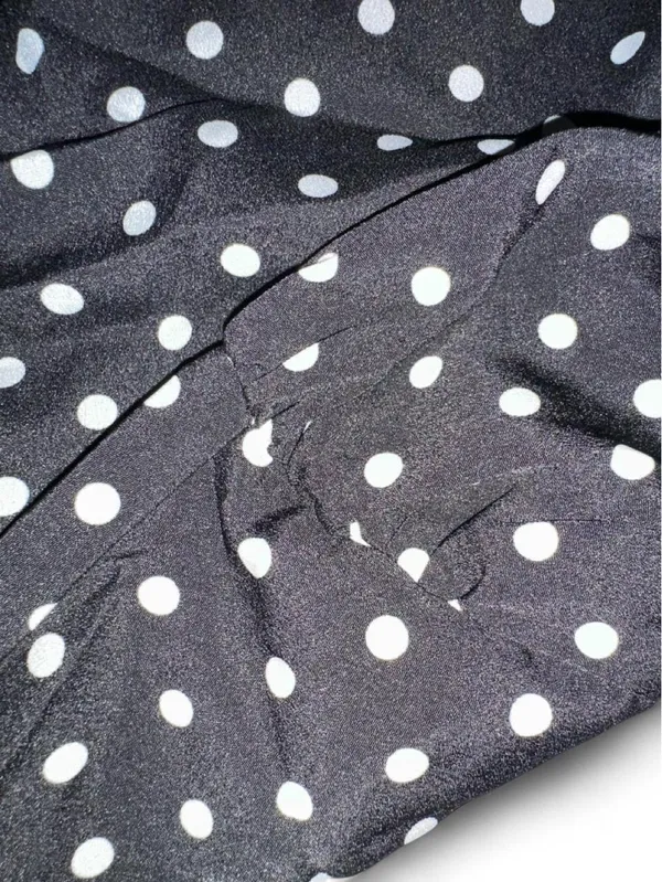 SheIn Maternity Black & White Polka Dot Long-Sleeve Ruffle Blouse - Image 4