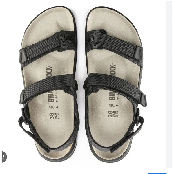 Birkenstock Waterproof Sport Sandals Women’s EU 38 US 7 Black Strappy - Image 9