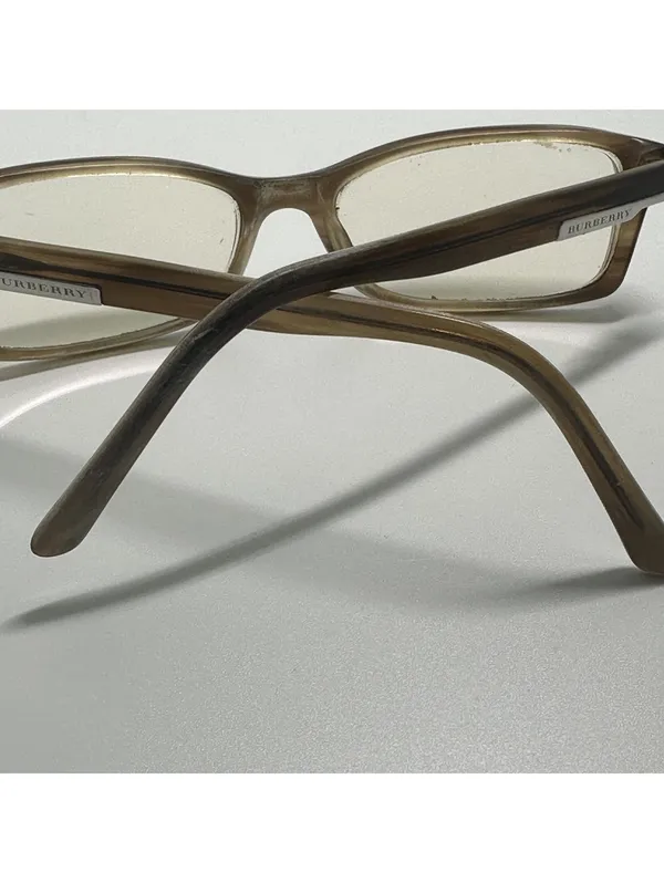 Burberry Rectangular Brown Prescription Glasses Frames with Case - Image 12