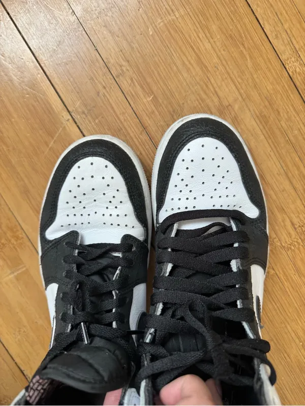 Nike Air Jordan 1 Mid Black White Gray - Image 9