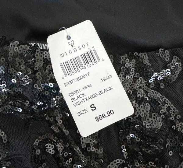 Windsor - Kai One Shoulder Sequin Mini Dress in Black - Image 5