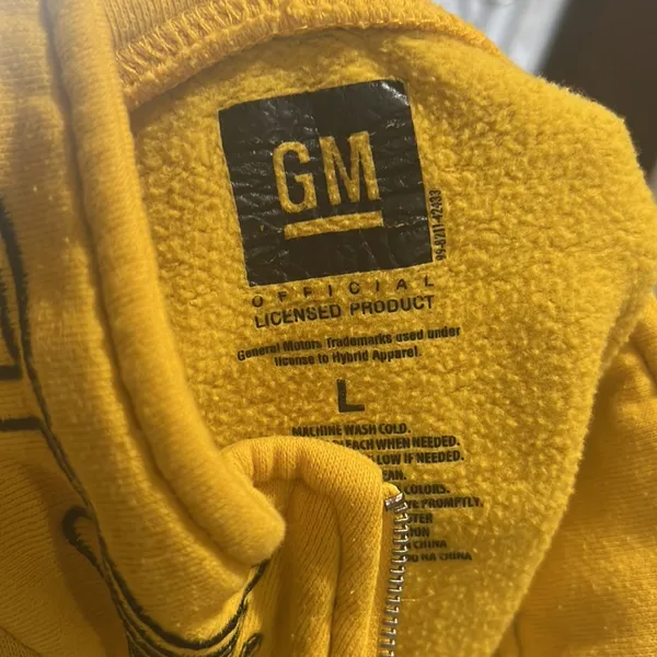 Gm yellow collared pullover sweatshirt Gold Size L - Image 5